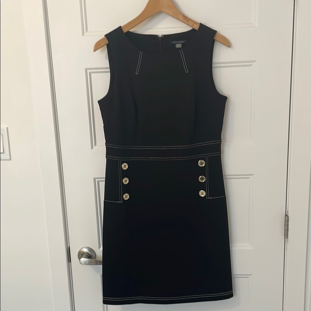 🌹*NWOT* Tommy Hilfiger Elegant Black Dress with Button Accents